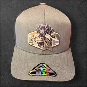 BG Patch & Brim Waterfowl Hunting Dog Patch Hat | Labrador Retriever Trucker
